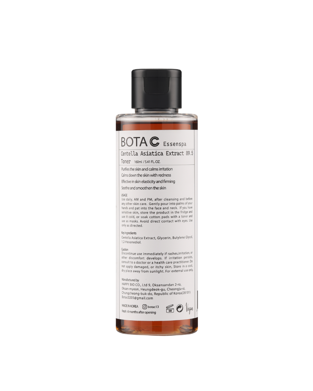 BOTA C Centella Asiatica Extract 89.5% Toner 160ml