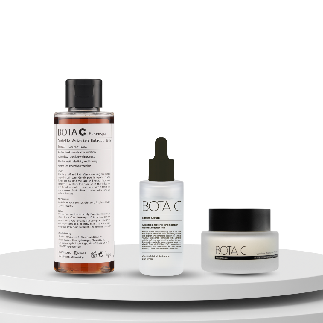 BOTA C Essenspa Reset Set – Centella 89.5 Toner + EGF Reset Serum + Reset Cream
