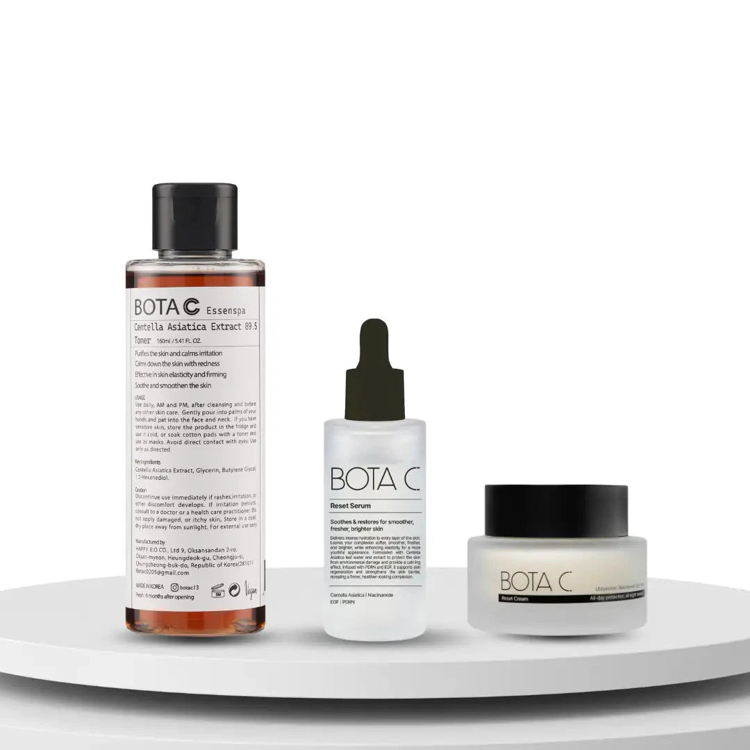 BOTA C Essenspa Reset Set – Centella 89.5 Toner + EGF Reset Serum + Reset Cream
