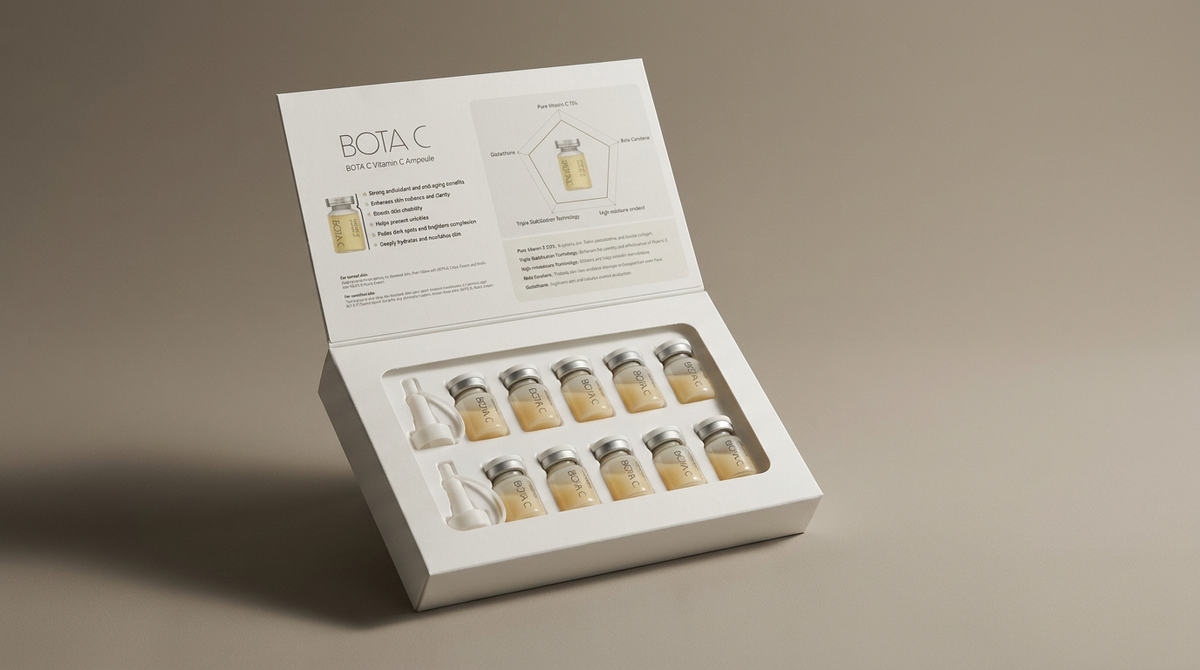 BOTA C Glowing Skin Ampoule Korean skincare studio product shot