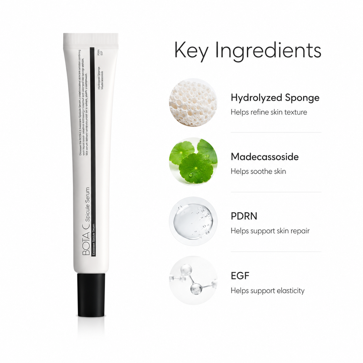 BOTA C spicule serum with 1980ppm micro-spicules, PDRN and EGF